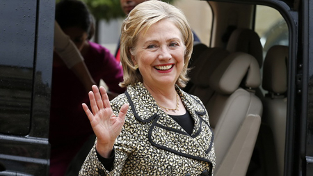 Cựu Ngoại trưởng Hillary Clinton, ứng cử viên tổng thống hàng đầu.